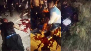 Blood-soaked execution