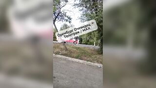 Wasted Blonde Fucks Around On A Busy Road In Russia