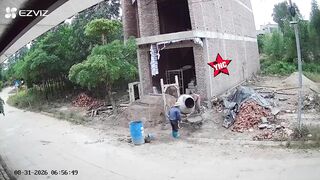 Worker Gets Zapped By Concrete Mixer, Survives