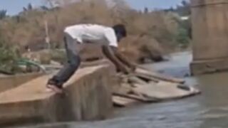 Drunk Man Jumps Into The River, Drowns While His Friend Films