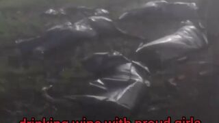 Those dead ruzkies may be already drinking vine with a girls with nice tits
