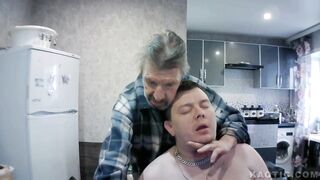 Chubby russian fuck beats old ass man