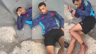 Injured after fleeing in stolen police vehicle