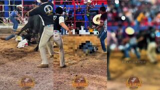 brutal, idiot stomped in arena