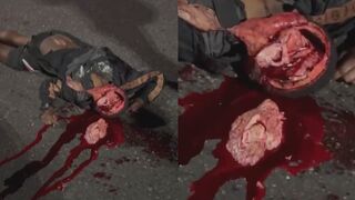 Man Jumped From An Overpass And Speeding Vehicle Finished Him Off