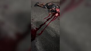 Man Jumped From An Overpass And Speeding Vehicle Finished Him Off