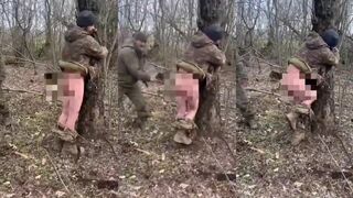 And another one punishment more looking like BDSM in pedoruzzian army.