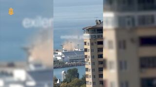 And another ruzzian ship was hit by Ukraine in Black Sea today.