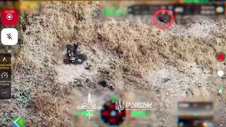 Dozens of dead Russians are lying scattered along the path.