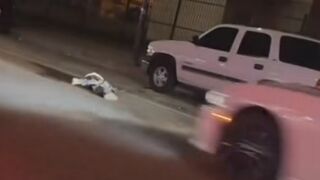 USA: Man Laying On The Road Gets Run Over, Killed By Several Vehicles