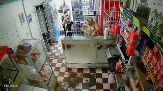 Close-up CCTV hitman kills In Brazil