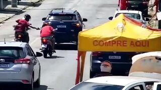 A Hitman Takes Care Of His Target While On The Move Mexico
