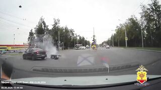 Instant Death Of 35-Year-Old Biker Caught On Dashcam