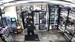 Classic video of guy getting shot by police