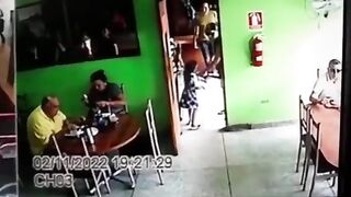 CLASSIC Hitman Moves Little Girl Out Of The Way Before Executing his target