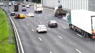 Final Destination: Biker Sent Flying Over the Guardrail