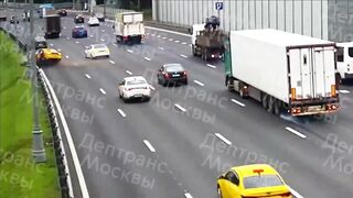 Final Destination: Biker Sent Flying Over the Guardrail