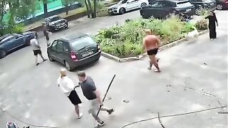 Crazy  Brawl Between Neighbours