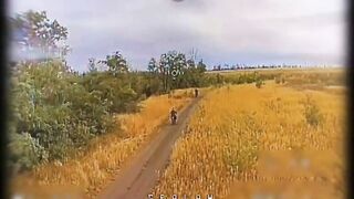 Dumb Russian fell off his motorcycle.