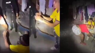 LOL Son Caught Stealing Gets Clubbed By His Mom In Front Of Cops