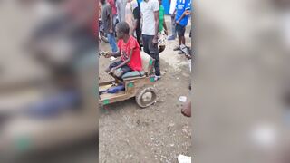 Bystanders Enjoy Fight Of Two Disabled Men