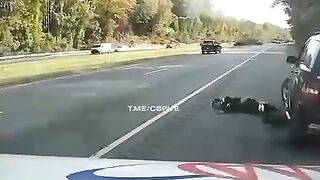 Roadside Service Man Gets Hit By A Speeding Car (Maryland 2021)
