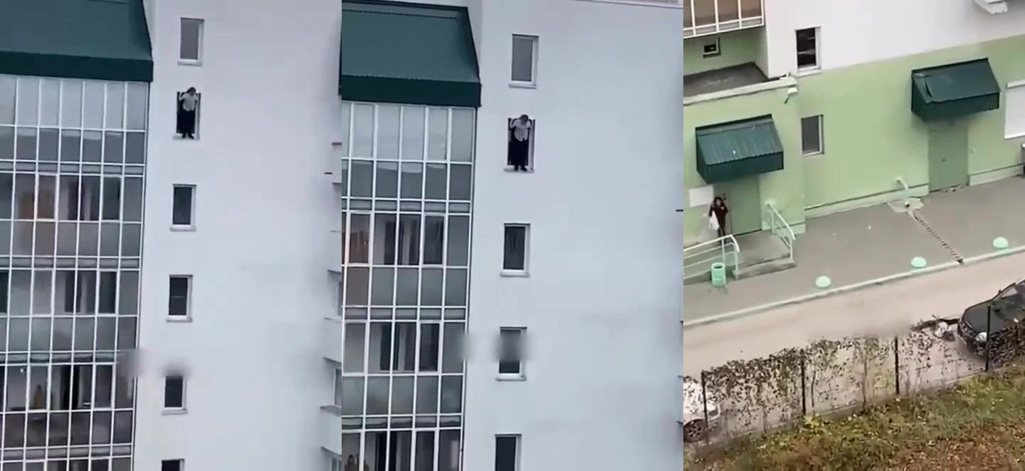 CLASSIC: Girl Jumps From The 9th Floor In Russia