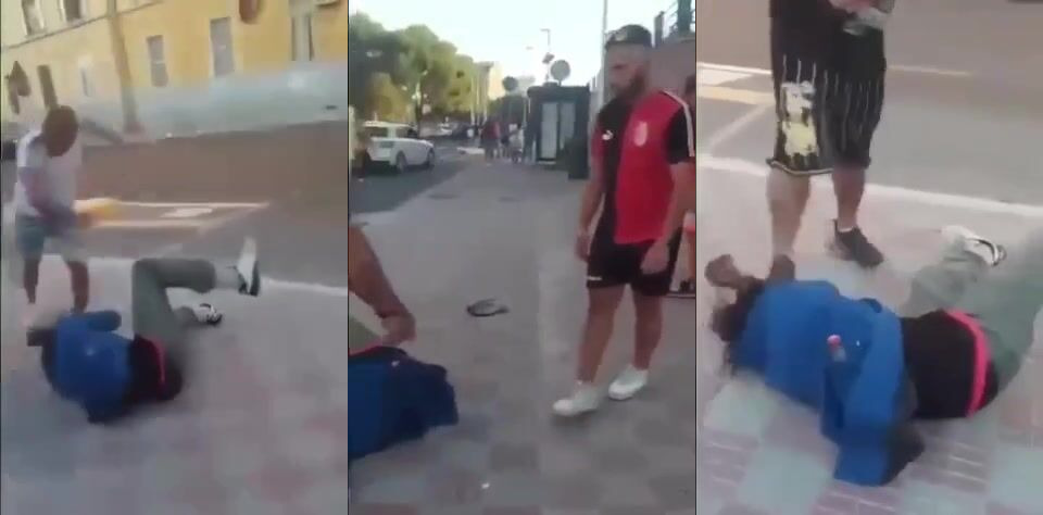 AFRICAN IMMIGRANT BEATEN BY NATIVE ITALIANS