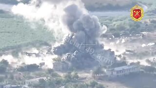 LUHANSK, DONBAS OBLAST, OBLITERATED  POSITIONS BY RAF
