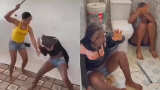 Two Girls Punished For Stealing Phone And ...A WIG