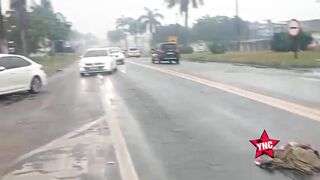 Elderly Woman Turned Into A Mess On BR-101