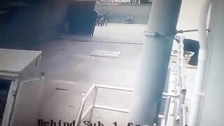 Jaywalker Gets Crushed To Death By Reversing Truck