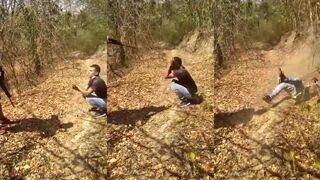 (CLASSIC)The Guy's Head Shattered Into Pieces After The Shot.