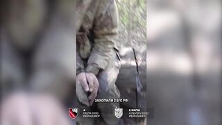 UA SOF special forces caught 2 katsap captives on Donetsk direction