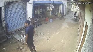 Old Man Attacked By Stray Dog