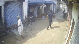 Old Man Attacked By Stray Dog