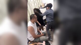 Betrayed Dude Catches GF With A Side Man And Beats Em Both