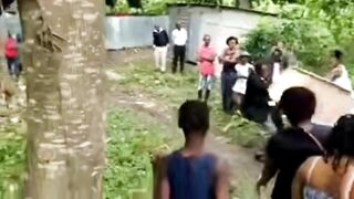 Classic: Body falls off coffin During traditional dance
