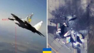 Ukrainian MiG-29 followed to hangar.