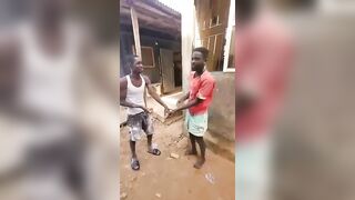 Two thieves forced to slap the shit out of each other