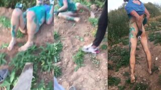 A RUSSIAN DRUG ADDICT SHOVED A SOCK UP HIS ANUS