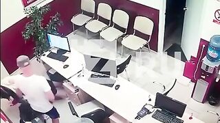 A Man Shoots Women With A Silenced Pistol.