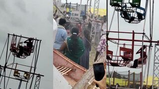 India: Woman's Hair Catches in Ferris Wheel Bearing, Scalp Ripped Off