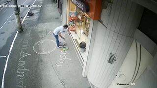 CLASSIC  Man Dies Infront Of Shop After Being Stabbed In The Neck.