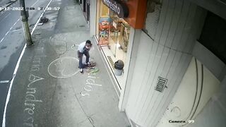 CLASSIC  Man Dies Infront Of Shop After Being Stabbed In The Neck.