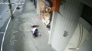 CLASSIC  Man Dies Infront Of Shop After Being Stabbed In The Neck.