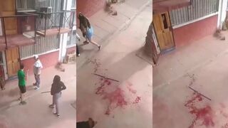 CLASSIC Girl gets her neck stabbed attempting to break into house