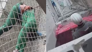 Construction Worker`s Last Day (More Angles)