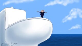 First in history destroying a marine drone by another marine drone