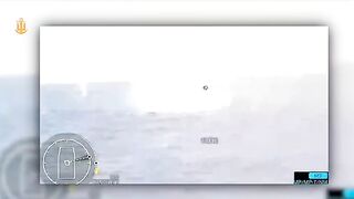First in history destroying a marine drone by another marine drone